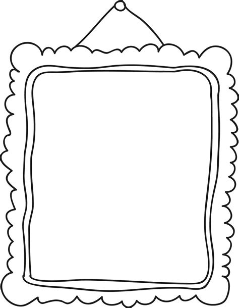 Photo Frame Coloring Page At Free Printable
