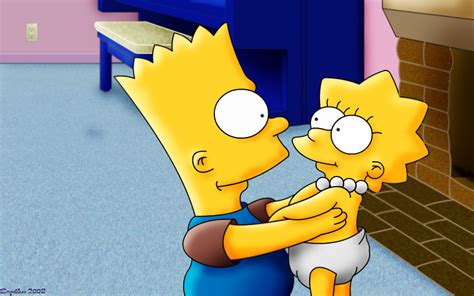 Bart Y Lisa Simpson De Bebés Imagui