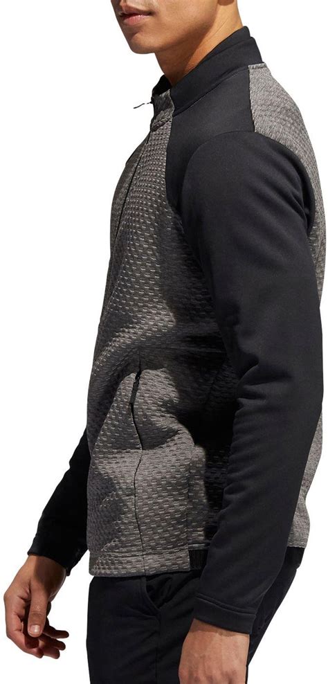 Adidas Coldrdy Full Zip Golf Jacket In Greyblack Gray For Men Lyst