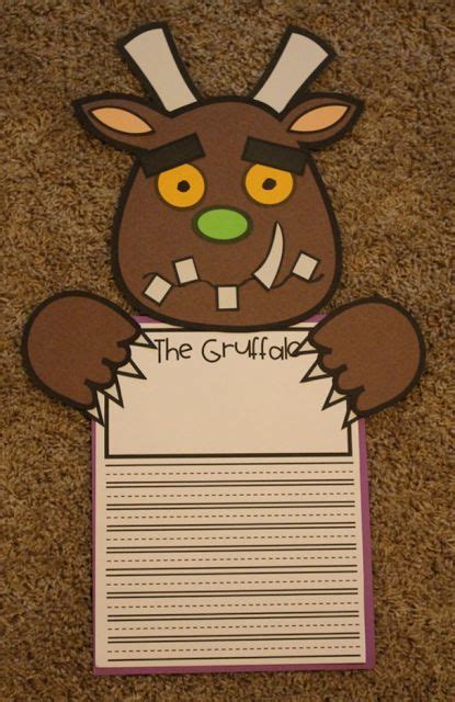 The Gruffalo~ Craft and Writing | Gruffalo activities, Writing crafts