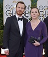 Michael Fassbender with his sister