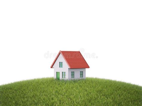 House Countryside Hill Mountain Stock Illustrations 4880 House