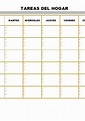 Plantilla Excel para Tareas del Hogar (Descarga Gratis) ️