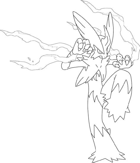 Pokemon Coloring Pages Blaziken