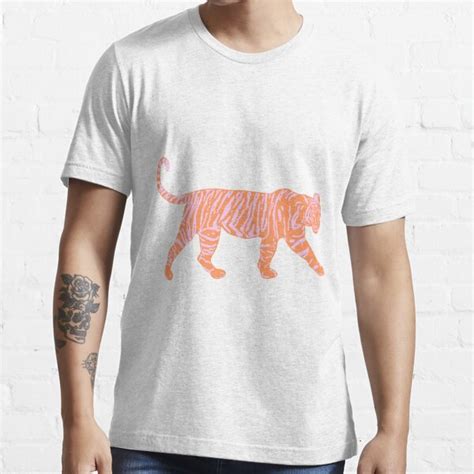 Orange And Pink Tiger T Shirt For Sale By Cbrewerr Redbubble