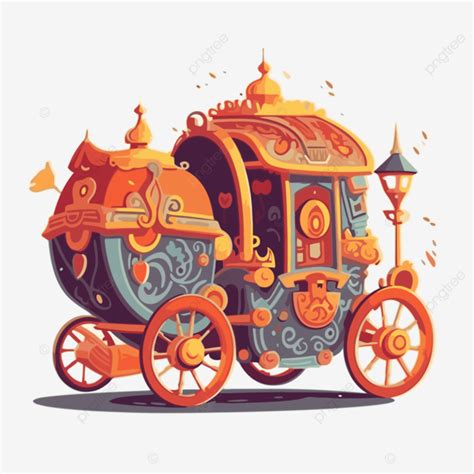 Chariot Clipart Cartoon Version Of A Fairy Tale Carriage Vector