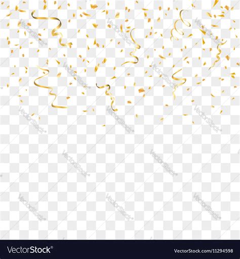 Gold Confetti Background Royalty Free Vector Image