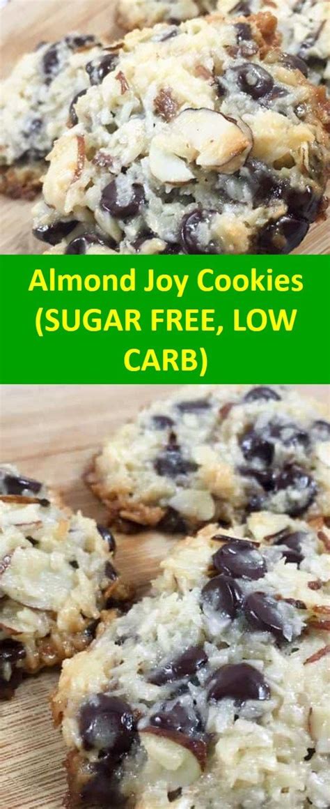 (14 grams of carbohydrates per serving) one delicious crust to cut down the carbohydrates and highly flavored custard makes giving up apple pie an easy task. Almond Joy Cookies (SUGAR FREE, LOW CARB) | Almond joy ...