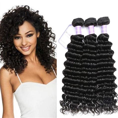 Amazon Com Dsoar A Grade Brazilian Virgin Hair Deep Curly Wave Bundles Unprocessed