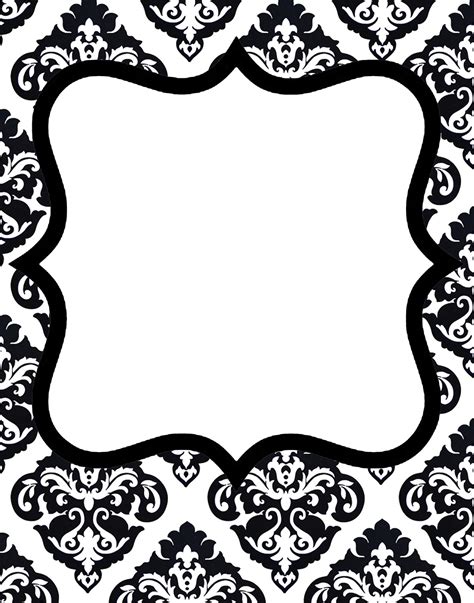 Black Damask Border Clip Art 20 Free Cliparts Download Images On