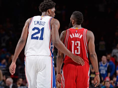 Discover how tall is joel embiid? James Harden on Joel Embiid: 'He's Probably The Most ...