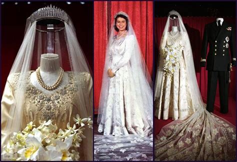 The true story of queen elizabeth's wedding dress. The Royal wedding of 1947 Princess Elizabeth & Philip ...