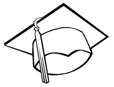 Graduation Cap Coloring Page Sketch Coloring Page Graduation Cap