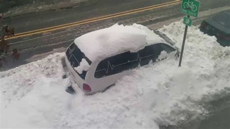 Car Stuck In Snow Youtube