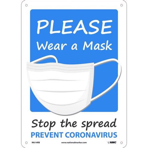 Please Wear A Mask 14 X 10 Rigid Plastic Hyline Safety