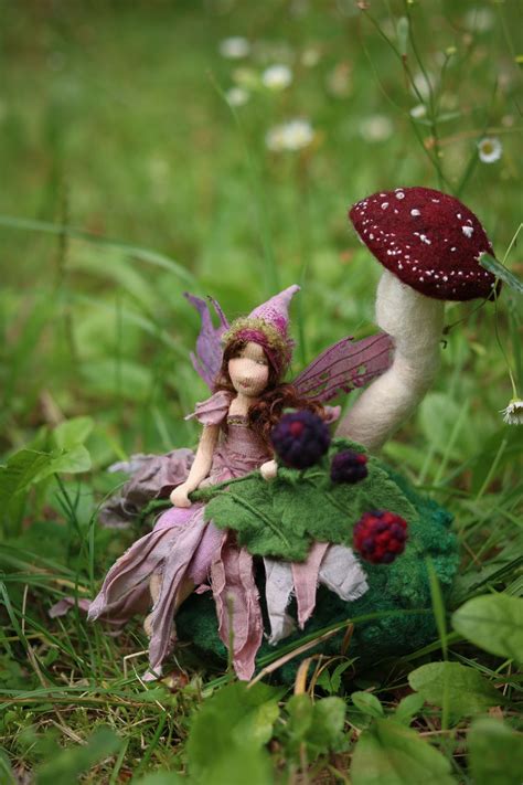 The Blackberry Faeries — Lavender And Lark Faeries Felt Fairy Fairy