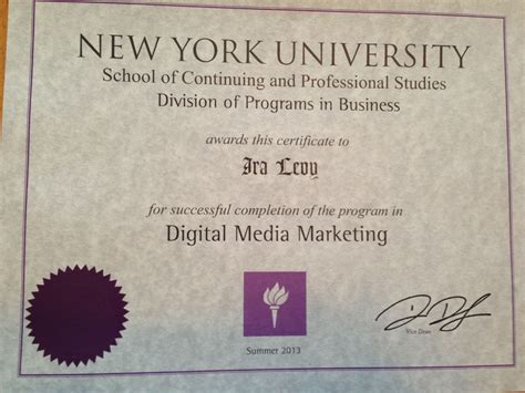 Certificate In Digital Media Marketing 2013 Digital Media Marketing