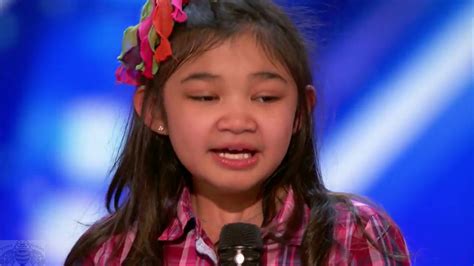 9 Year Old Girl Surprises Singing Rise Up In Americas Got Talent