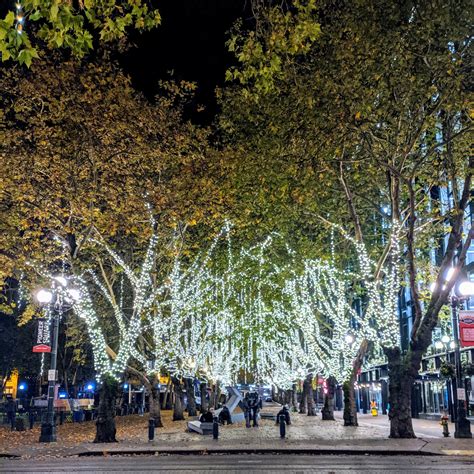 Pioneer Square Is Also Beautiful At Night Rseattle