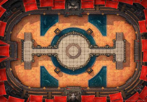 Arena 40x28 Battlemaps Dungeons And Dragons Homebrew Dandd Dungeons