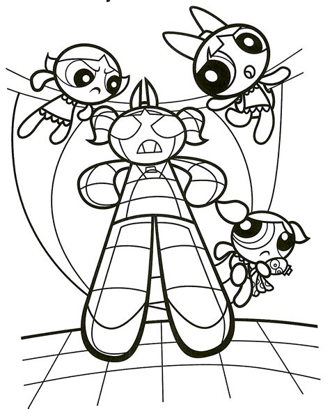 View Powerpuff Girls Coloring Pages Background