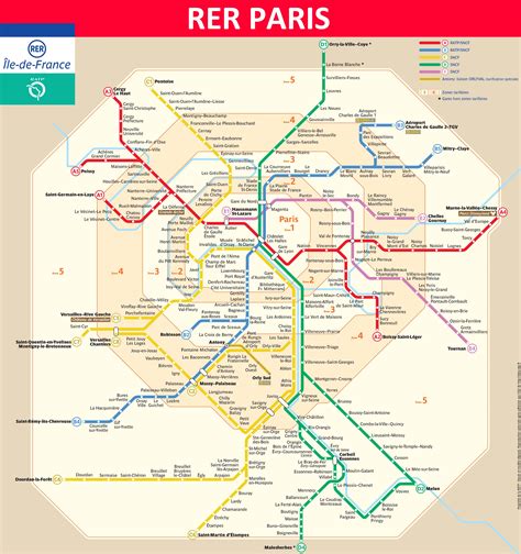 Paris Rer Map 2018 Lines Schedules Stations Tickets Tourist Info