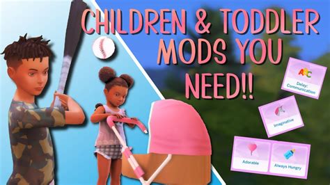 Children And Toddler Mods You Need Links Sims 4 Mods Youtube