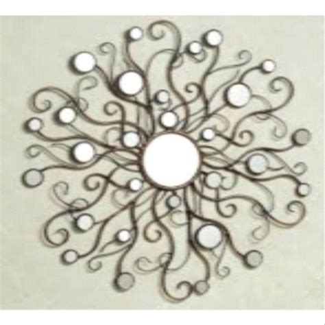Glass And Metal Decorative Designer Wall Mirror Packaging Type Box Mirror Shape Round At Rs