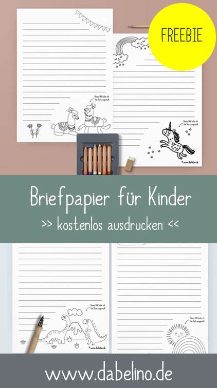 Briefpapier vorlagen gratis pdf schule : Briefpapier Vorlagen Gratis Pdf Schule : Freebie Kinder ...