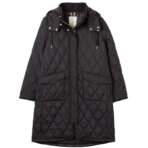 Joules Womens Chatham Padded Quilted Longline Coat