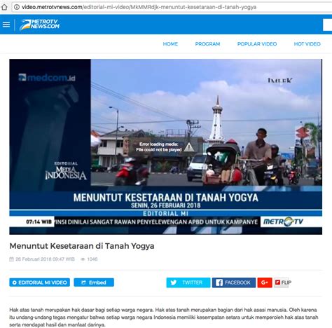 [SALAH] “Antara Jogja, Tionghoa, Metro Tipu dan Penjajah” – TurnBackHoax.ID