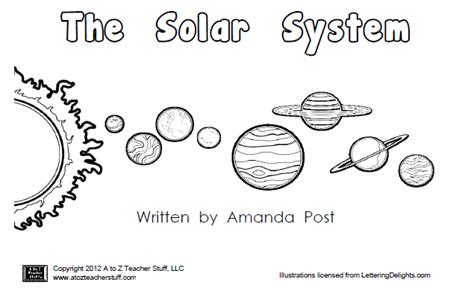 Printable Book About The Planets The Solar System I Love Teaching Blogs