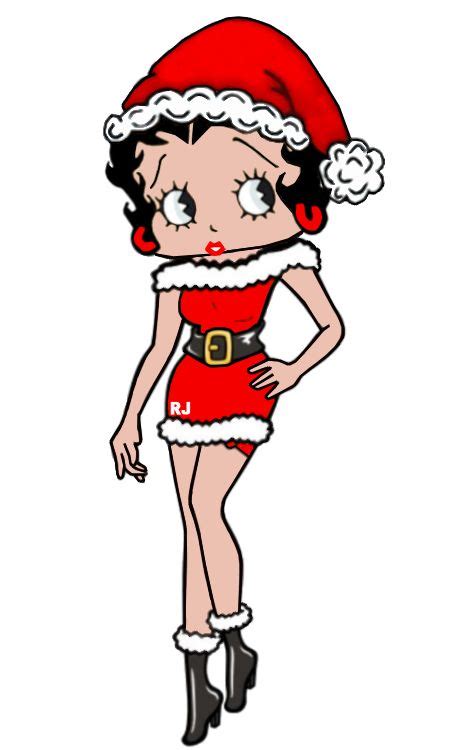 Santa Betty Betty Boop Cartoon Black Betty Boop Betty Boop Art