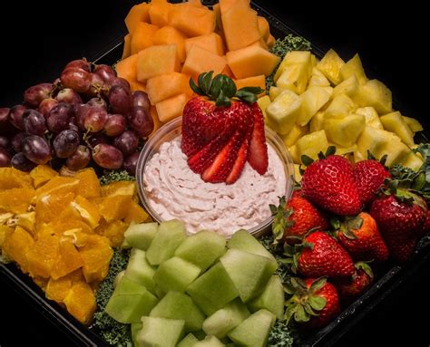 Fresh Fruit Tray With Dip Kenricks Meats And Catering
