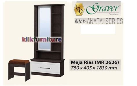 Mr 2626 Graver Anata Meja Rias Hitam Seri Official Pusat Furniture