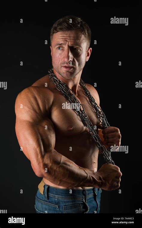 proud of excellent shape bodybuilder concept healthy and strong masculinity and sport