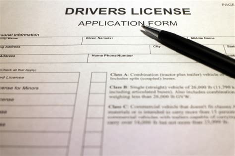 Drivers License Application Form Stock Photo Download Image Now Istock
