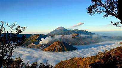 Bromo Gunung Mount Pemandangan Gambar Wallpapers Indonesia