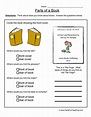 Book Parts Worksheet - Have Fun Teaching