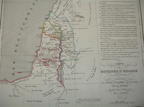 Map Of Herods Kingdom Including Judea Samaria Galilee And Perea 3271