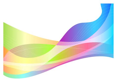 8 Rainbow Wave Vector Images Vector Line Graphics Wave Abstract