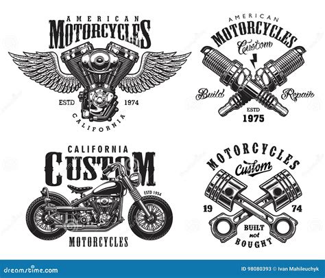 Motorcycle Logo Design Inspiration Motorcycle Logo Vector Illustration
