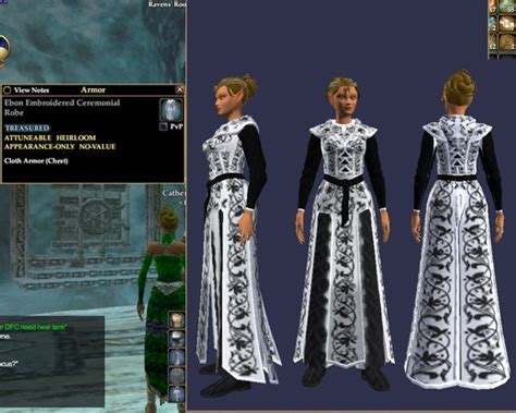 Ebon Embroidered Ceremonial Robe Robes Outfits Everquest Ii