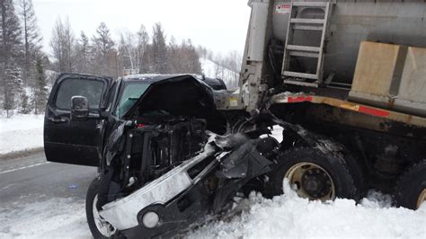 Pickup Truck Crashes Into Snowplow On I In Cheboygan County Wbkb