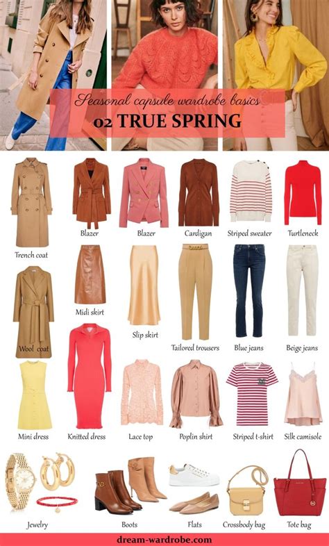 Warm True Spring Color Palette And Wardrobe Guide Dream Wardrobe