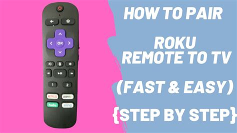 Make sure everything is on, open the battery cover to the remote and press the little button in the battery. How to pair roku remote to tv ( fast and easy) - YouTube