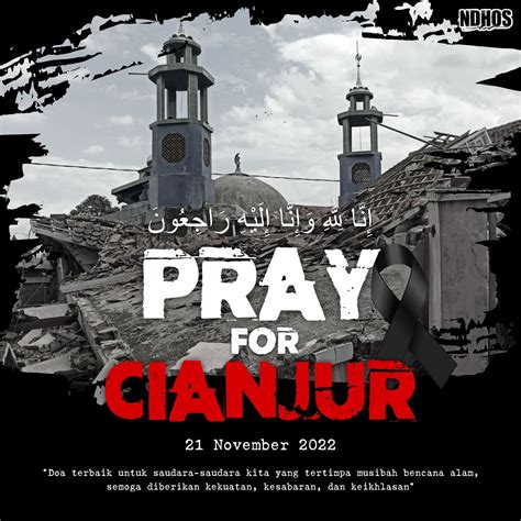 10 Poster Pray for Cianjur, Ucapan Belasungkawa untuk Korban Gempa