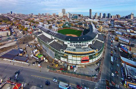 Aerial View Of Wrigley Field Chicago Photograph By Panoramic Images