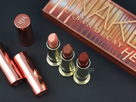 Urban Decay Naked Heat Collection Vice Lipsticks Glide On Eye Pencil Review And