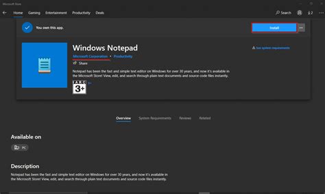How To Install Notepad On Windows 10 From Microsoft Store Gear Up